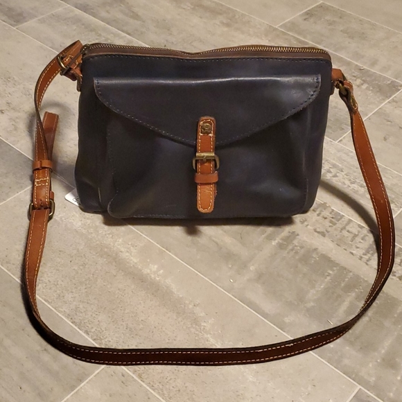 navy leather crossbody